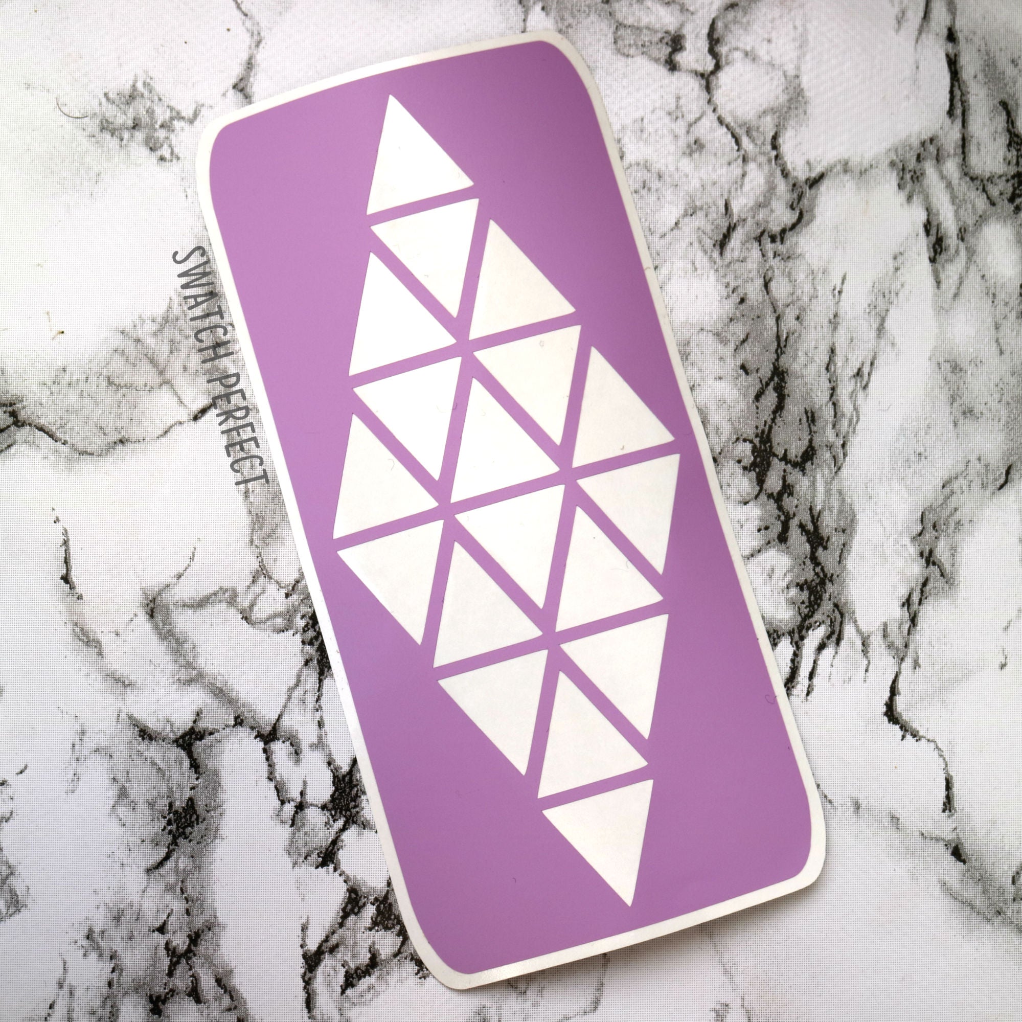 Stained Glass Triangles - 18 Pan Stencil Swatch Perfect