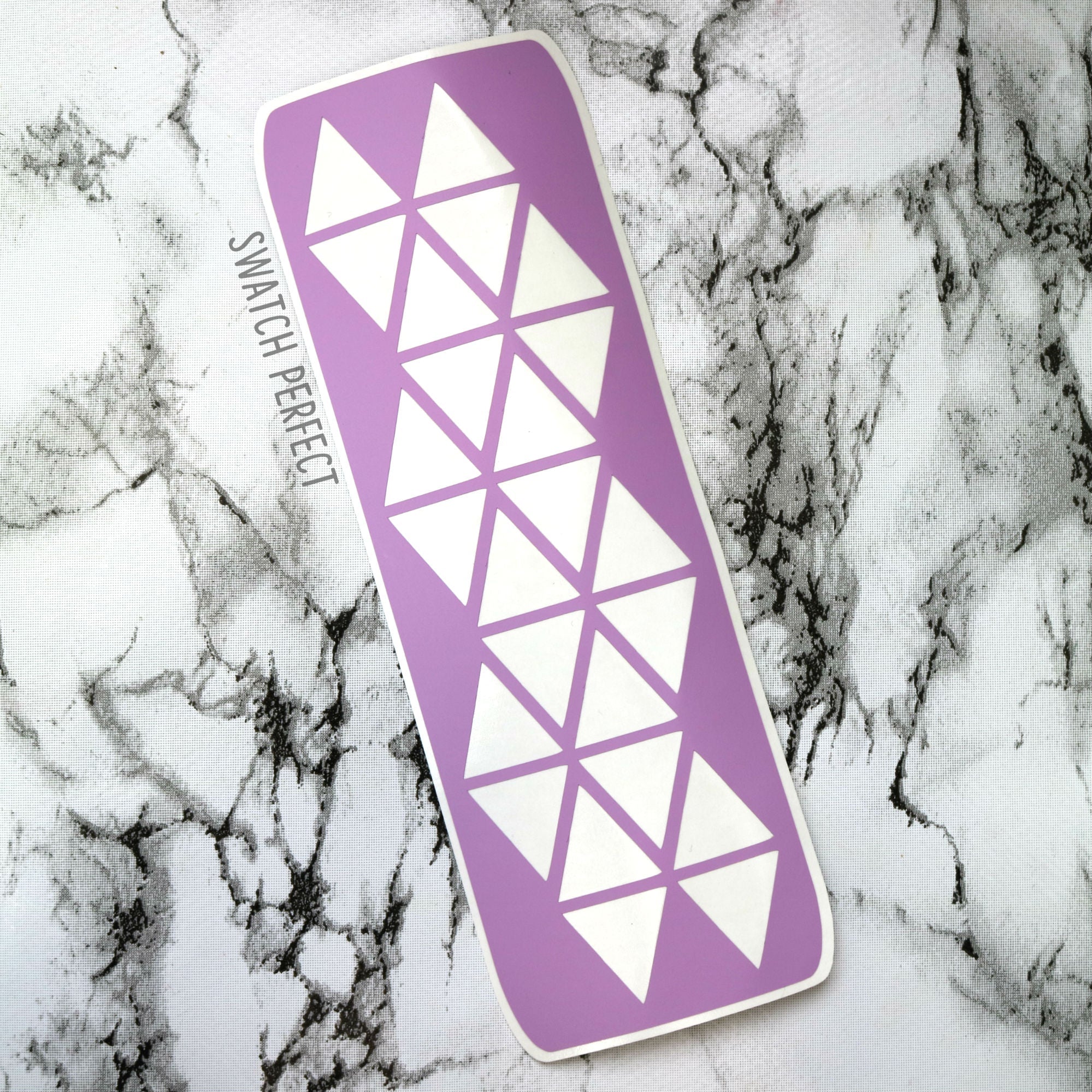 Stained Glass Triangles - 24 Pan Stencil - Swatch Perfect