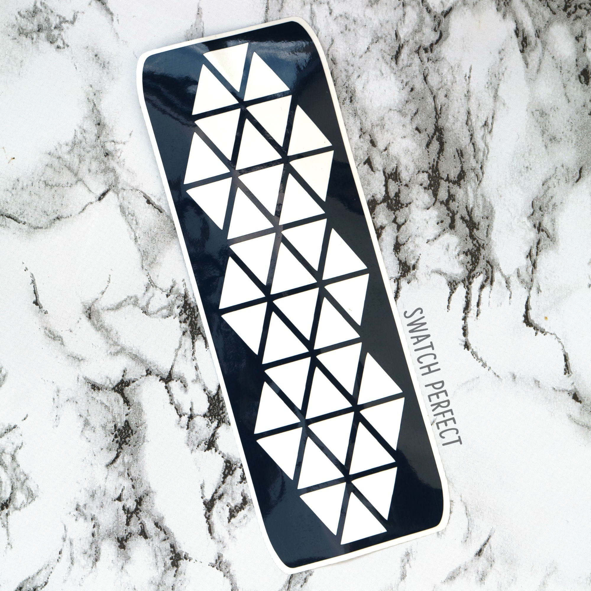 Stained Glass Triangles - 36 Pan Stencil - Swatch Perfect