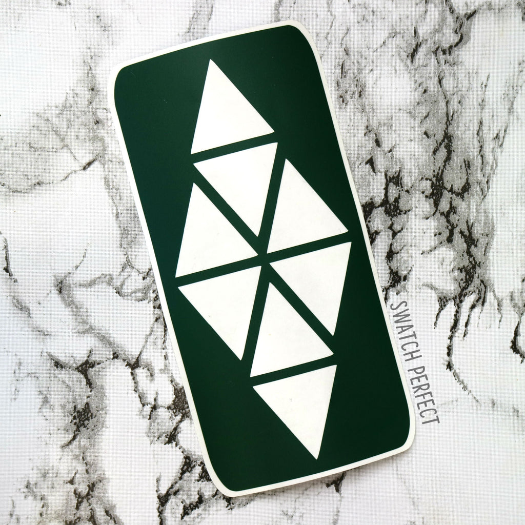 Stained Glass Triangles - 8 Pan Stencil - Swatch Perfect