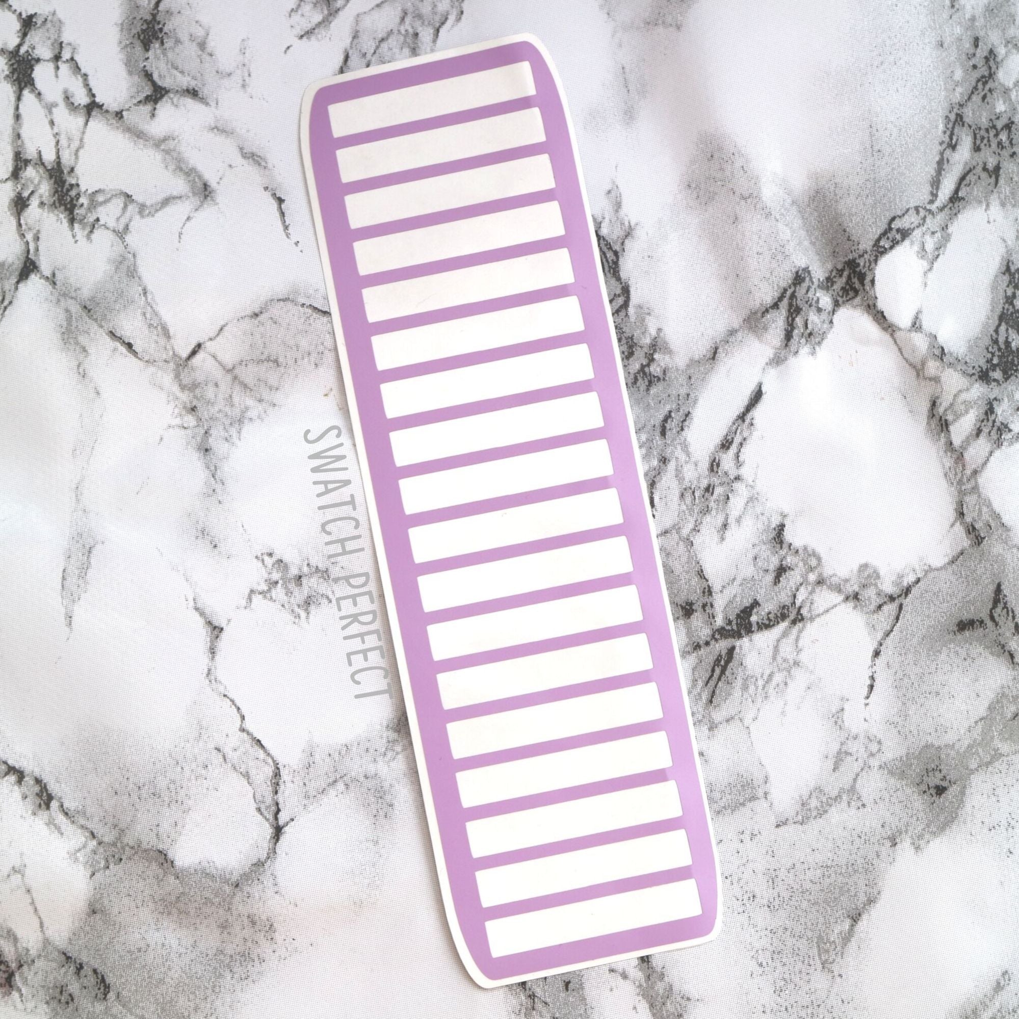 Stripe Swatch Stencil – Horizontal Design (9 Layout Sizes) - Swatch Perfect