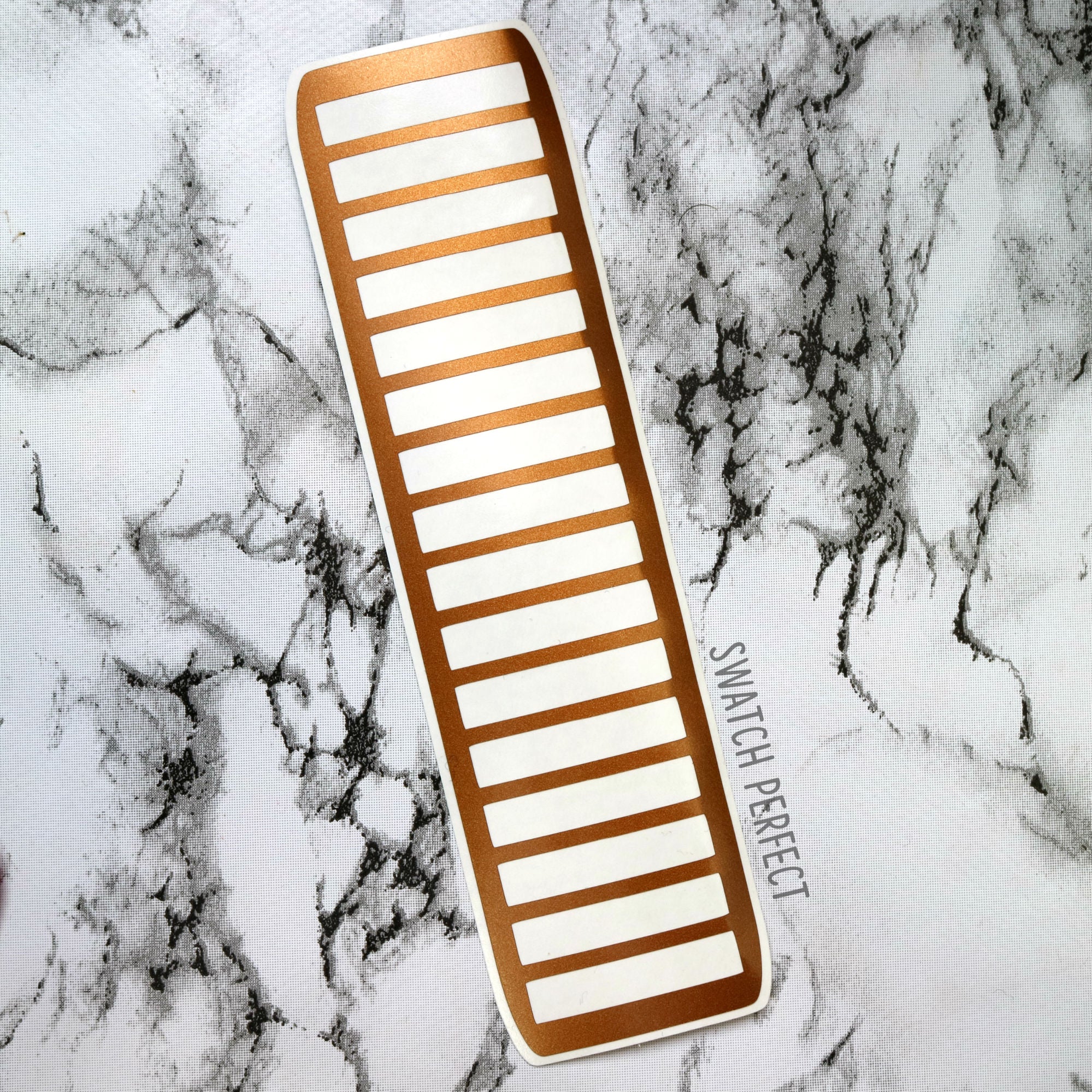 Stripe Swatch Stencil – Horizontal Design (9 Layout Sizes) - Swatch Perfect