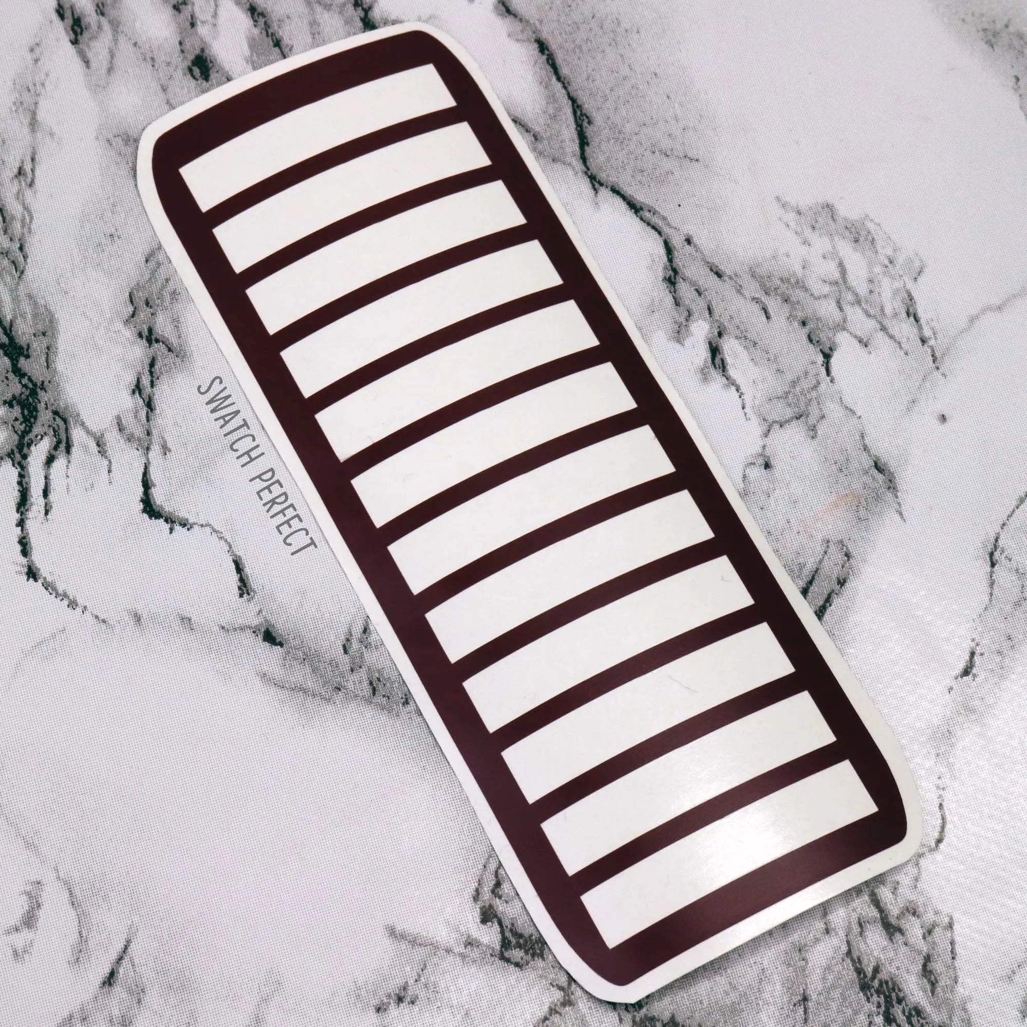 Stripe Swatch Stencil – Horizontal Design (9 Layout Sizes) - Swatch Perfect