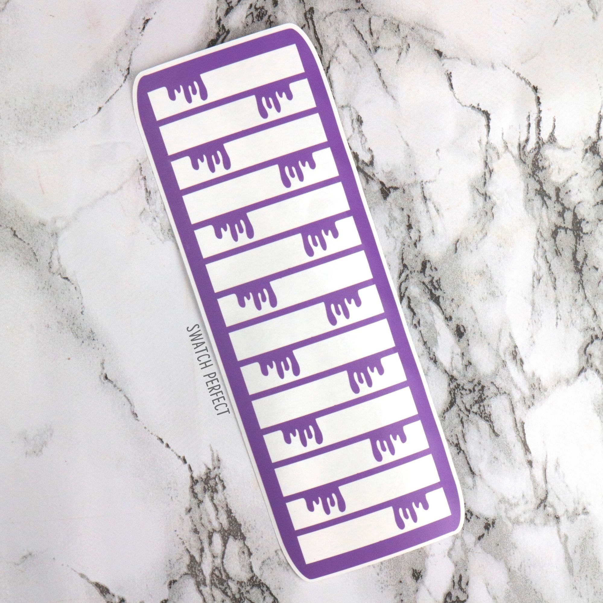 Stripes Drip - 14 Pan Stencil - Swatch Perfect