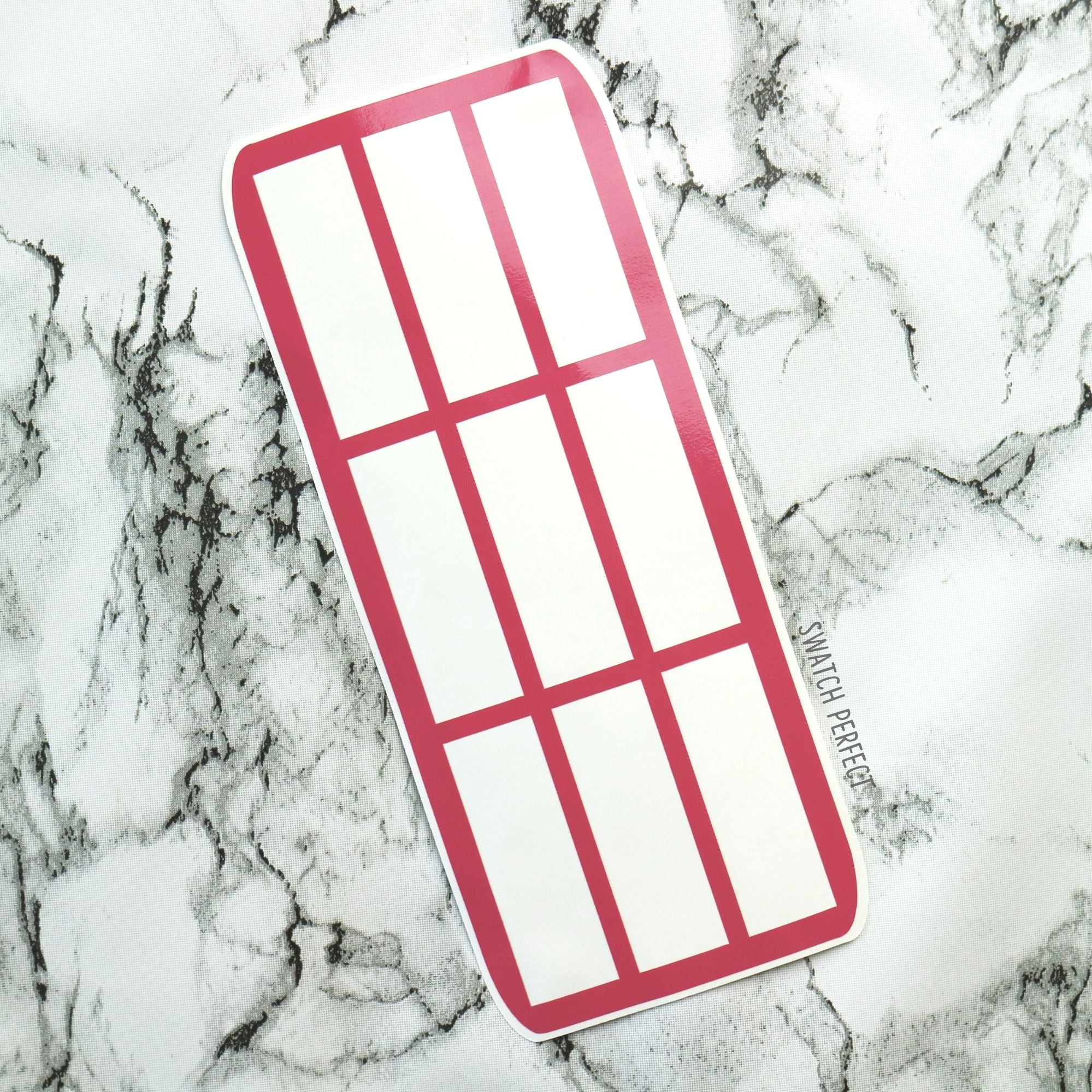 Stripes Swatch Stencil - Vertical Design (9 Pan Stencil) - Swatch Perfect