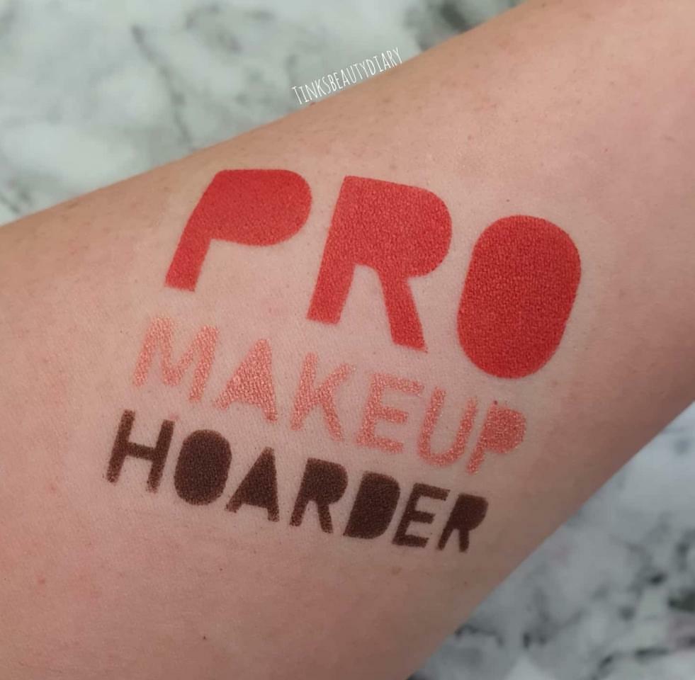 Word Stencil - Pro Makeup Hoarder - Swatch Perfect